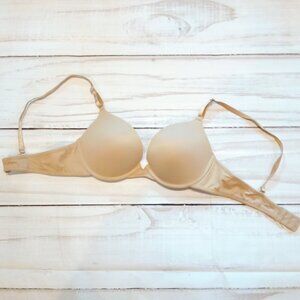 Inspirations By Maidenform Womens Khaki Cream Adjustable Padded Casual Bra 🌼🍃